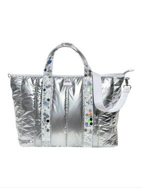 Packed Party Confetti-filled 21" Metallic Weekend Duffle